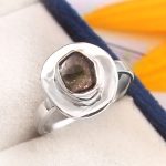Watermelon Tourmaline Size US 6 925 Sterling Silver Ring (REXT24-52)