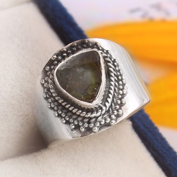 Watermelon Tourmaline Size US 6 925 Sterling Silver Ring (REXT24-17)