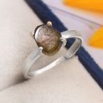 Watermelon Tourmaline Size US 7 925 Sterling Silver Ring (REXT24-109)