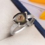 Watermelon Tourmaline Size US 6 925 Sterling Silver Ring (REXT24-96)