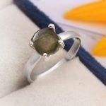 Watermelon Tourmaline Size US 6 925 Sterling Silver Ring (REXT24-103)