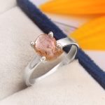 Watermelon Tourmaline Size US 6 925 Sterling Silver Ring (REXT24-106)