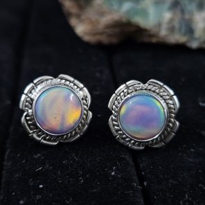Aurora Opal 925 Sterling Silver Stud Earring (REXT72-94)