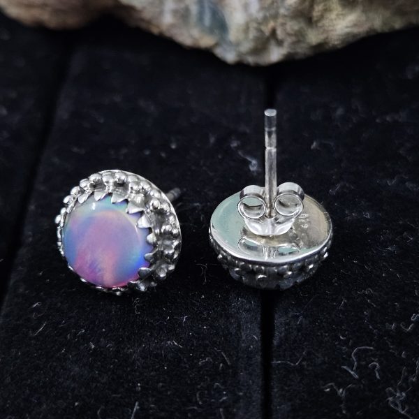 Aurora Opal 925 Sterling Silver Stud Earring (REXT72-96) - Image 3