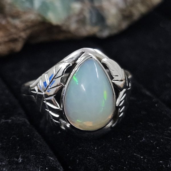 Opal 925 Sterling Silver Ring (REXT78-5) - Image 2