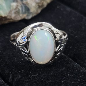 Opal 925 Sterling Silver Ring (REXT78-4)