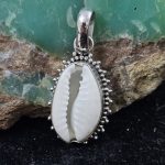Cowry Shell 925 Sterling Silver Pendant (RS51-95)