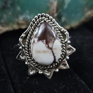Wild Horse Jasper 925 Sterling Silver Ring (REXT58-7)