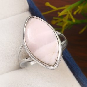 Pink Chalcedony Size US 11 925 Sterling Silver Ring (REXT16-26)