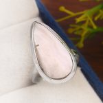 Pink Chalcedony Size US 6 925 Sterling Silver Ring (REXT16-22)