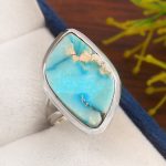 Sea Sediment Jasper Size US 5 925 Sterling Silver Ring (REXT6-36)