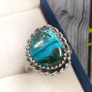 Sea Sediment Jasper Size US 7 925 Sterling Silver Ring (REXT6-15)