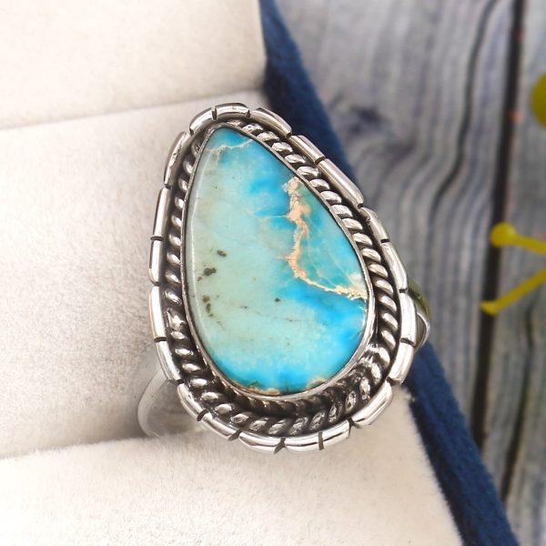Sea Sediment Jasper Size US 11 925 Sterling Silver Ring (REXT6-31)