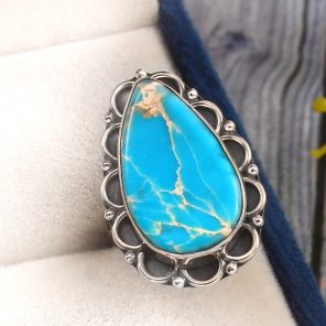 Sea Sediment Jasper Size US 5 925 Sterling Silver Ring (REXT6-8)