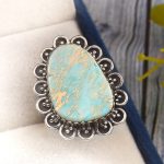 Sea Sediment Jasper Size US 6 925 Sterling Silver Ring (REXT6-13)