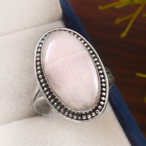 Pink Chalcedony Size US 11 925 Sterling Silver Ring (REXT16-55)