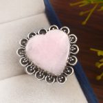 Pink Chalcedony Size US 10 925 Sterling Silver Ring (REXT16-51)