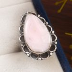 Pink Chalcedony Size US 6 925 Sterling Silver Ring (REXT16-38)