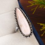 Pink Chalcedony Size US 5 925 Sterling Silver Ring (REXT16-31)