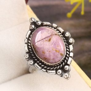 Phosphosiderite Size US 7 925 Sterling Silver Ring (REXT36-97)