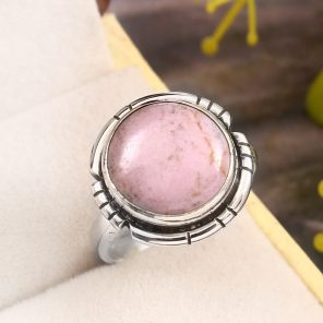 Phosphosiderite Size US 8 925 Sterling Silver Ring (REXT36-113)