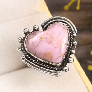 Phosphosiderite Size US 9 925 Sterling Silver Ring (REXT36-127)