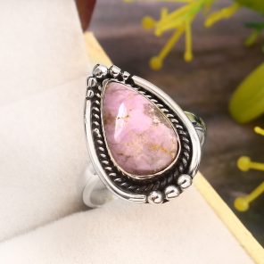 Phosphosiderite Size US 9 925 Sterling Silver Ring (REXT36-128)