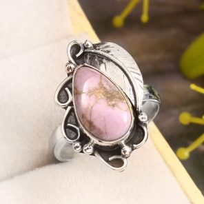 Phosphosiderite Size US 8 925 Sterling Silver Ring (REXT36-122)