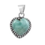 Larimar 1" 925 Sterling Silver Pendant (RS30-246)