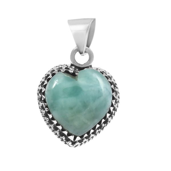 Larimar 1" 925 Sterling Silver Pendant (RS30-246)