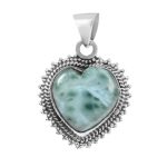 Larimar 1" 925 Sterling Silver Pendant (RS30-251)