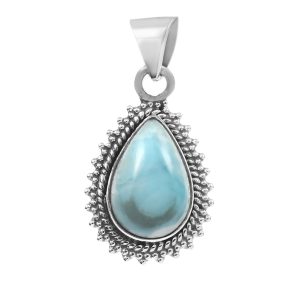 Larimar 1" 925 Sterling Silver Pendant (RS30-265)
