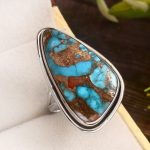 Spiny Oyster Turquoise Size US 7 925 Sterling Silver Ring (REXT37-106)