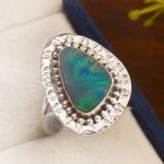 Australian Opal Size US 7 925 Sterling Silver Ring (REXT11-101)