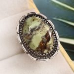 Mint Chrysoprase Size US 5 925 Sterling Silver Ring (REXT71-36)
