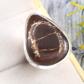 Septarian Size US 6 925 Sterling Silver Ring (RS54-326)