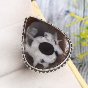 Septarian Size US 8 925 Sterling Silver Ring (RS54-279)