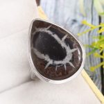 Septarian Size US 12 925 Sterling Silver Ring (RS54-362)