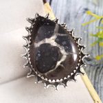 Septarian Size US 8 925 Sterling Silver Ring (RS54-283)