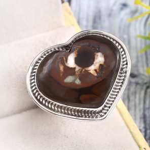 Septarian Size US 10 925 Sterling Silver Ring (RS54-294)