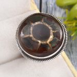 Septarian Size US 11 925 Sterling Silver Ring (RS54-305)