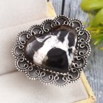 Septarian Size US 10 925 Sterling Silver Ring (RS54-297)