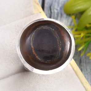 Septarian Size US 10 925 Sterling Silver Ring (RS54-354)