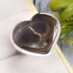 Septarian Size US 12 925 Sterling Silver Ring (RS54-365)