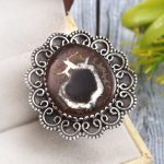 Septarian Size US 10 925 Sterling Silver Ring (RS54-299)