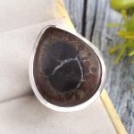 Septarian Size US 8 925 Sterling Silver Ring (RS54-342)