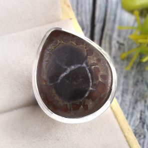 Septarian Size US 8 925 Sterling Silver Ring (RS54-342)