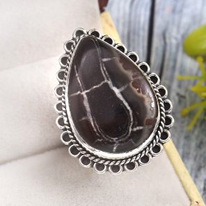 Septarian Size US 10 925 Sterling Silver Ring (RS54-300)