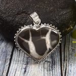 Septarian 1.25" 925 Sterling Silver Pendant (RS54-369)