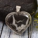 Septarian 1.25" 925 Sterling Silver Pendant (RS54-373)